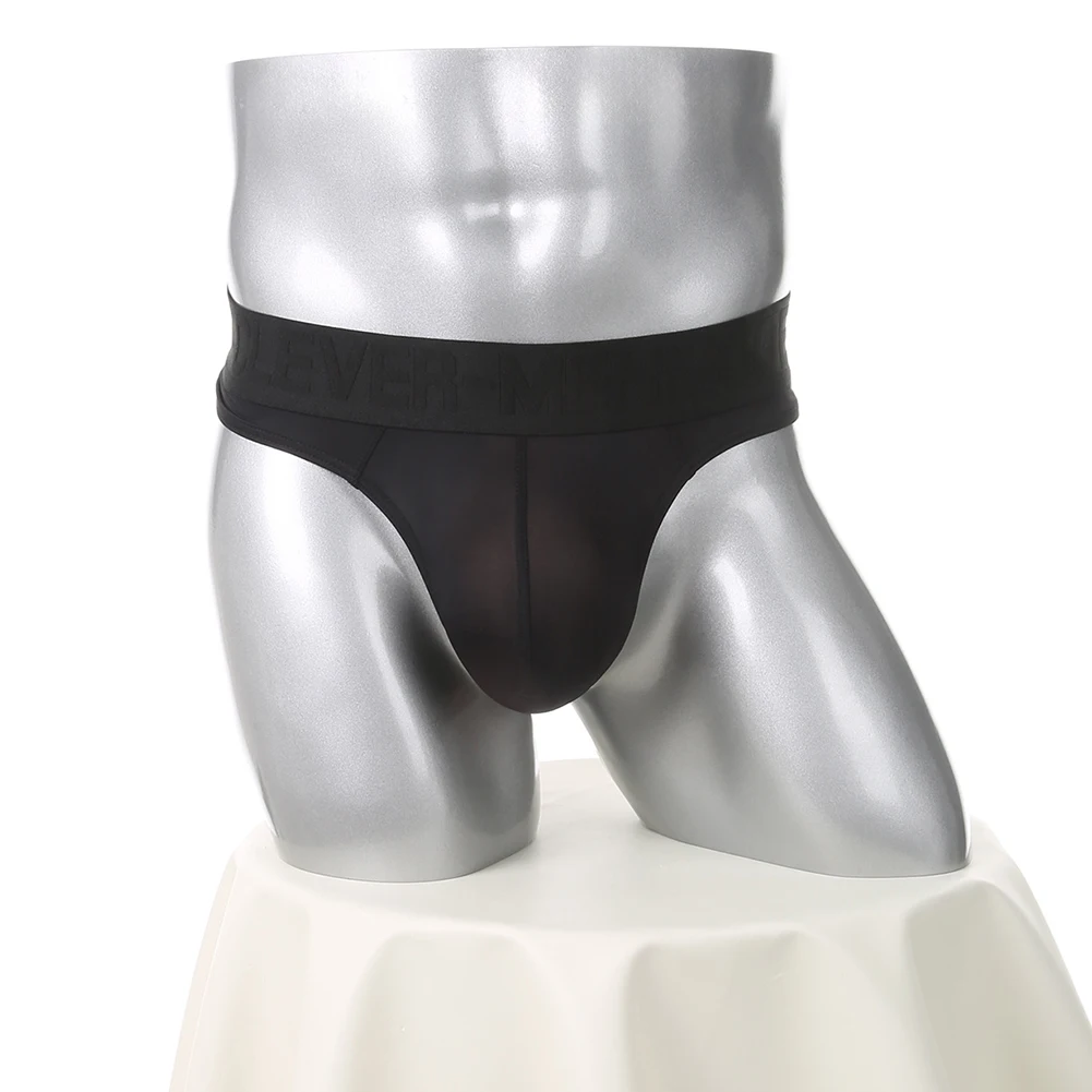 

Men's Low Waist Ultra-Thin Translucent Brief Underwear with U Pouch Stylish Thong G-string for Everyday Use and Breathability