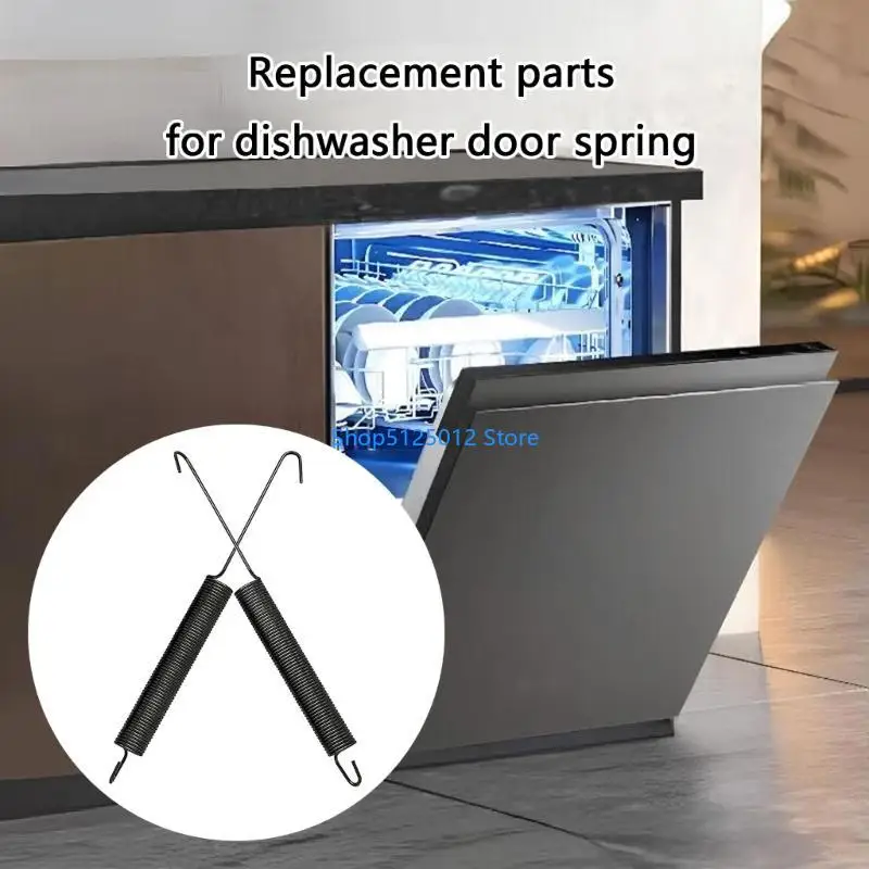 G8TC Pack Of 2 Dishwasher Door Springs for Smooth Operation Kitchen Appliance Parts Bowls Washing Machine Components