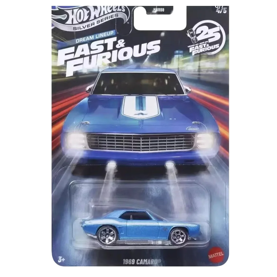 Hot Wheels Silver Series 2026Fast & Furious Dream Lineup Subaru Chevy Ford Camaro Nissan 1:64 pressofuso in lega auto da collezione regalo