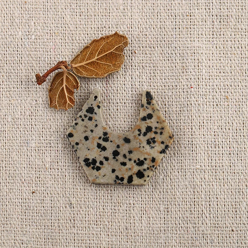 

B&F Handmade Zebra Jasper Pendants, Genuine Natural stones beads, Unique Stones for jewelry & DIY Earring Beads