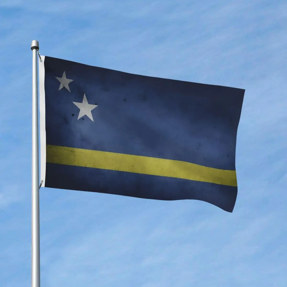 Curacao Flag Grunge Soccer Football Flag Outdoor Banner Polyester Decoration Fade Proof 60x90 90x150cm Flags