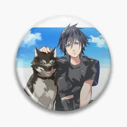 Noctis With Umbra Soft Button Pin Fashion Hat Gift Decor Jewelry Funny Creative Lover Cartoon Cute Metal Women Clothes Brooch