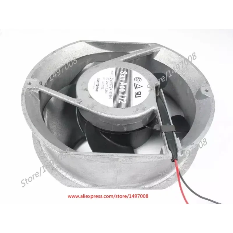 

SANYO DENKI 109E5724H504 DC 24V 0.58A 172x150x51mm Server Cooling Fan