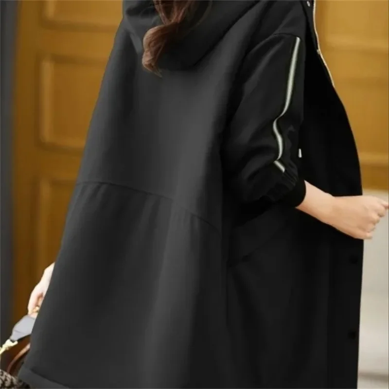 2024 Female Hooded Large Size 4XL Puffer Coat Women Long Sleeves Down Cotton Jacket Winter Ladies Work Clothes Parkas Outwear