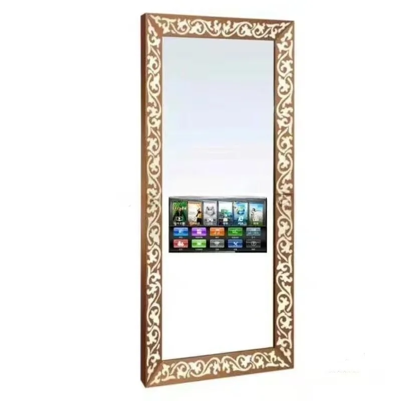 Hair Salon Styling Station with Diode Lighting Salon Mirror QZ-M011A