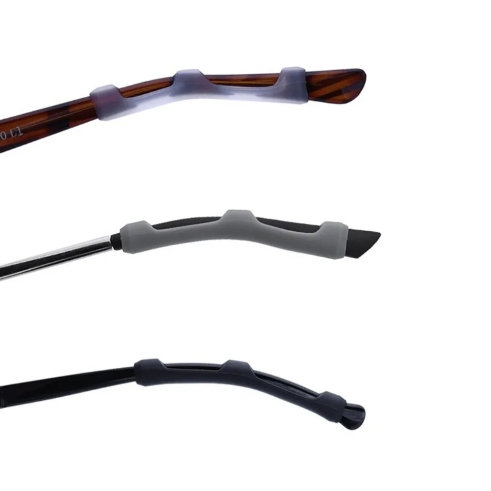 10pcs Glasses Anti-slip Silicone Sleeve Eye Frame Leg Drag Fixed Ear Hook Bracket Anti-drop Artifact Glasses Accessories