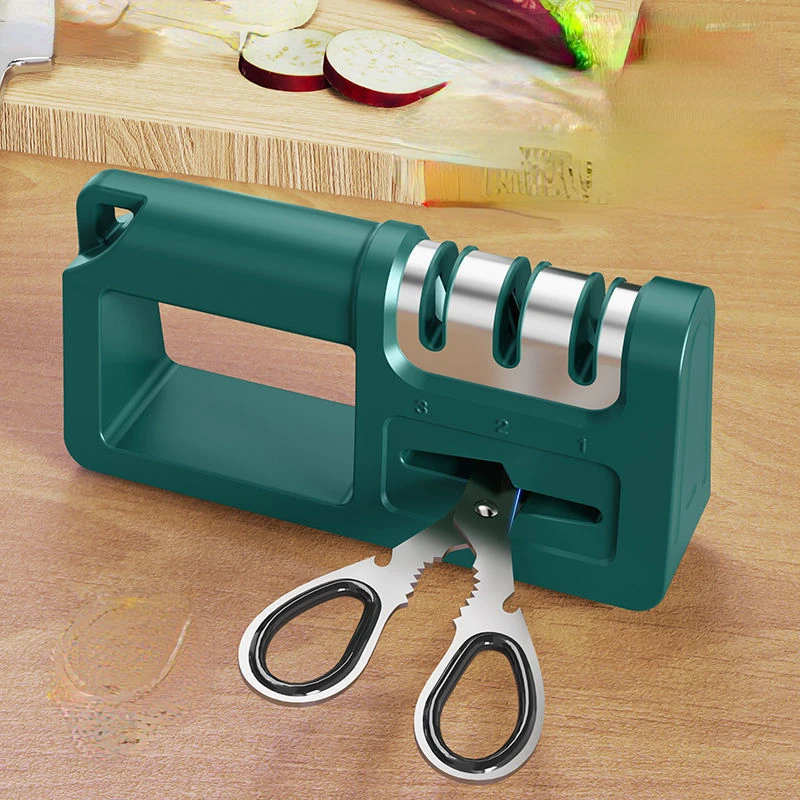 Knife Scissors Sharpener Help Repair Restore Polish Blades Multifunction Quickly Honing Tool Chef Work Sharp Kitchen Accessories