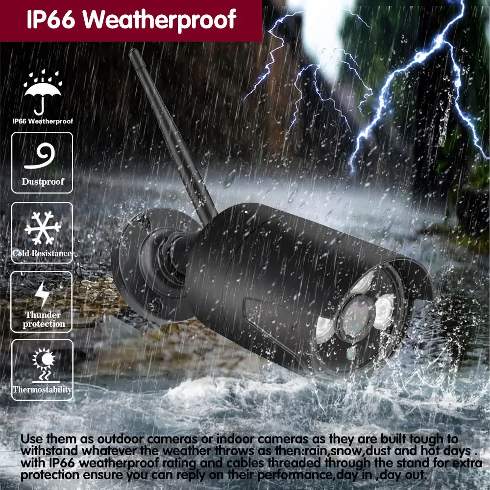 Tuya Smart Life HD 5MP Waterproof Outdoor IP Camera P2P WiFi Security Camera Bullet CCTV Surveillance Camera Human Detection 2K