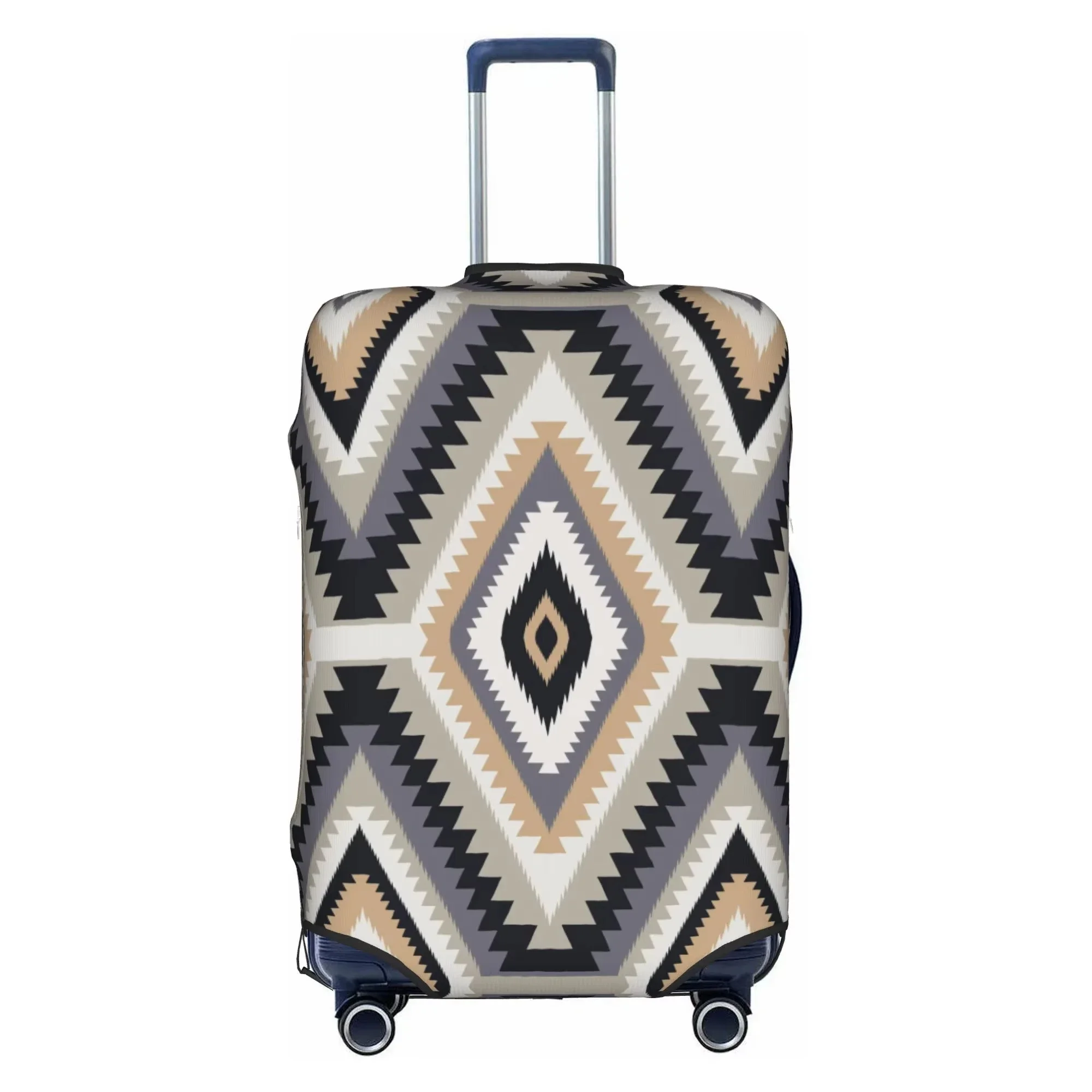 Tribal Geometric Star Print Luggage Cover Elastic Suitcase Protector Dustproof Anti Scratch For 18-32 Inch Travel Luggage