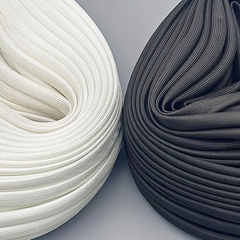 Braided Fiber Glass Fiberglass Sleeving ID 0.5-30mm 600℃ High Temperature Braided Soft Wire Protection Sleeve Wire Sheath