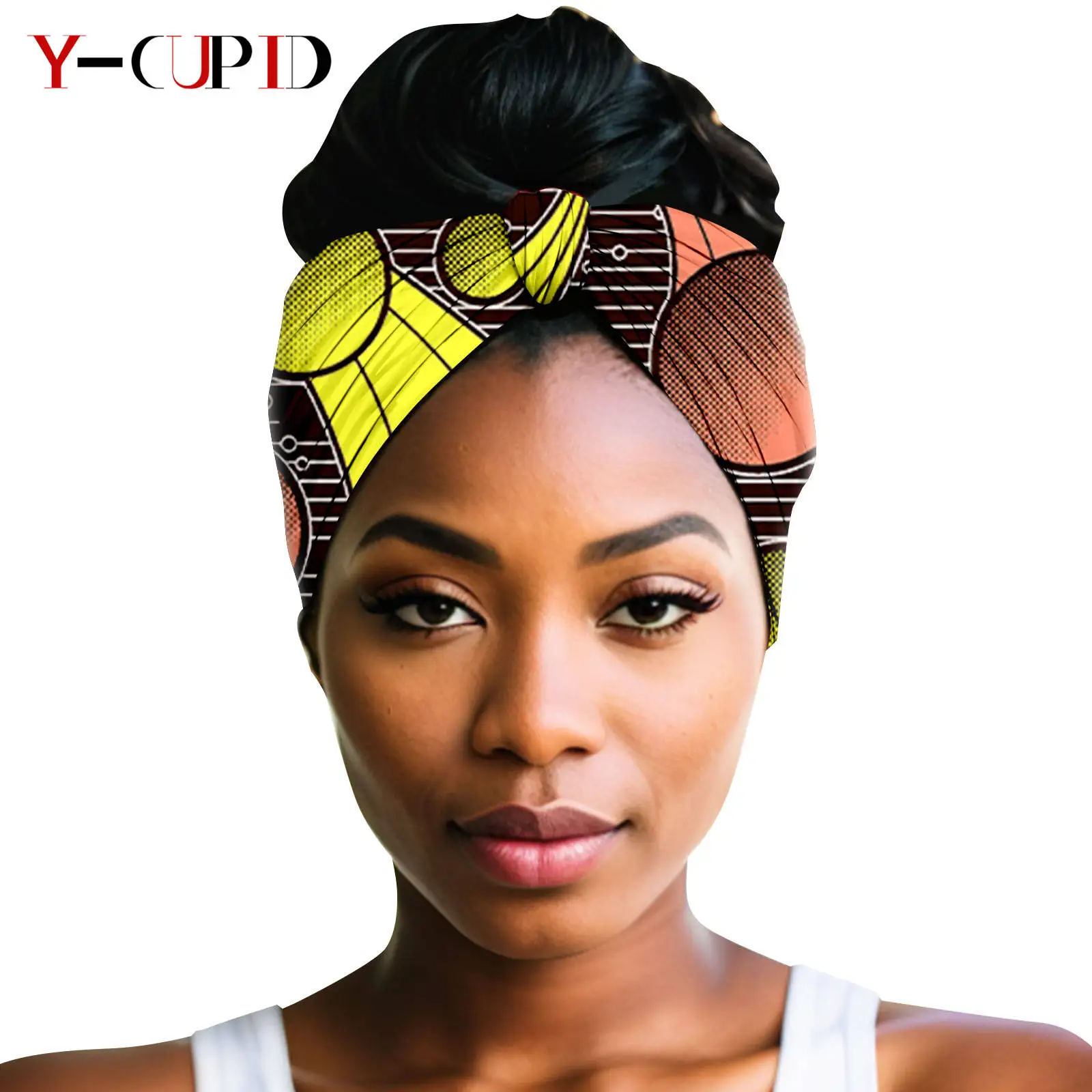 Mode Ankara Kopf Wrap Afrikanische Kleidung Dashiki Frauen Drucken Headwrap Afrikanische Damen Kopfbedeckung Flexible Schal Afrikanischen Turban