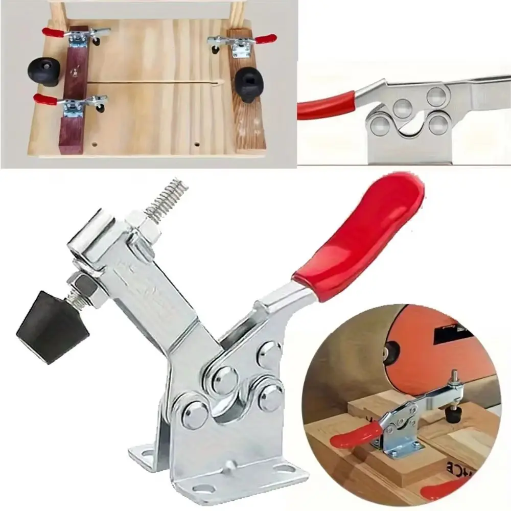 227KG Holding Capacity Toggle Clamp Quick Release Antislip Rubber Pressure Tip Quick Release Clamp Horizontal Heavy Duty