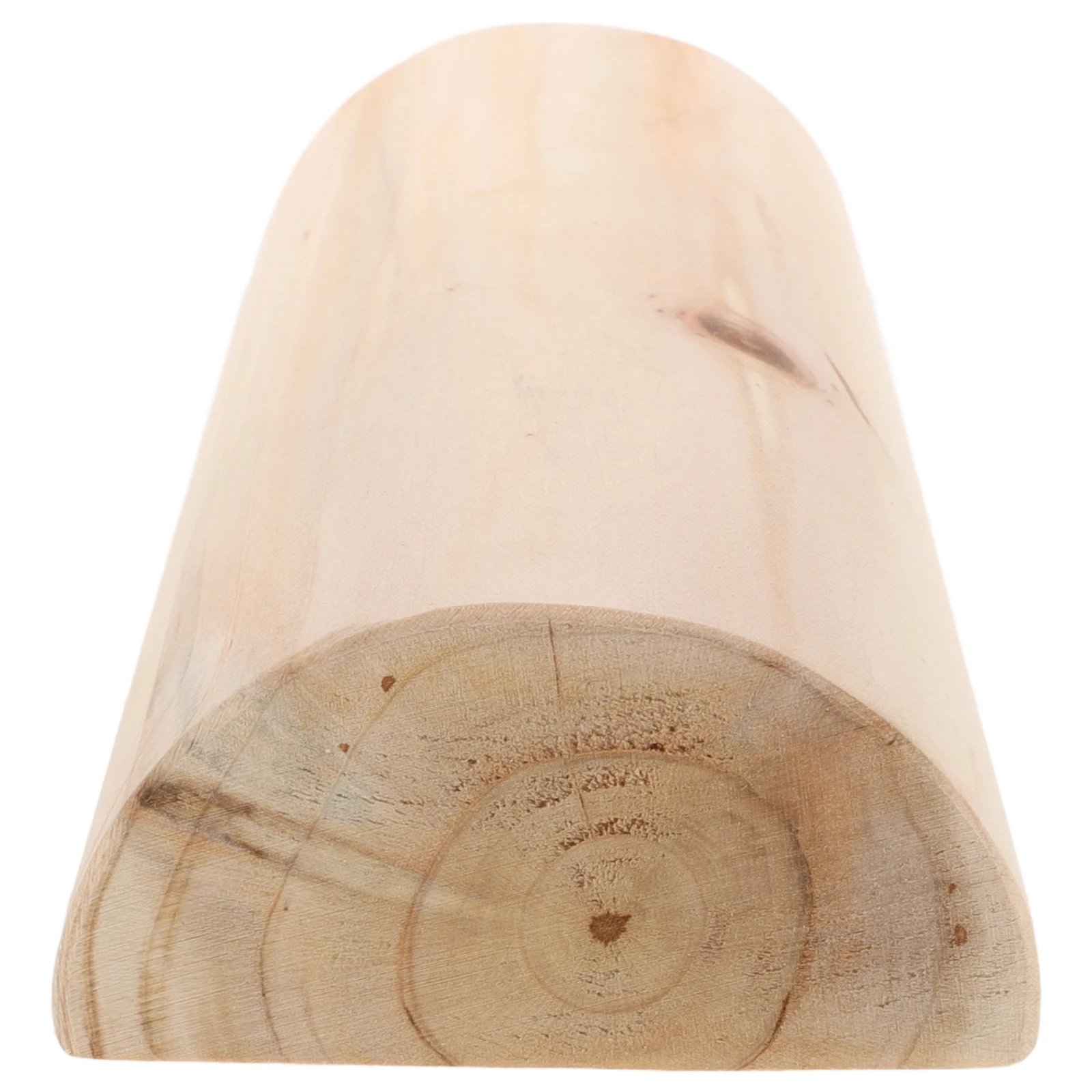 وسادة من الخشب الصلب مريحة لدعم الرقبة عنق الرحم ومقاومة للاهتراء وغرفة الساونا الناعمة وأسطوانة خشبية مصنوعة يدويًا #4