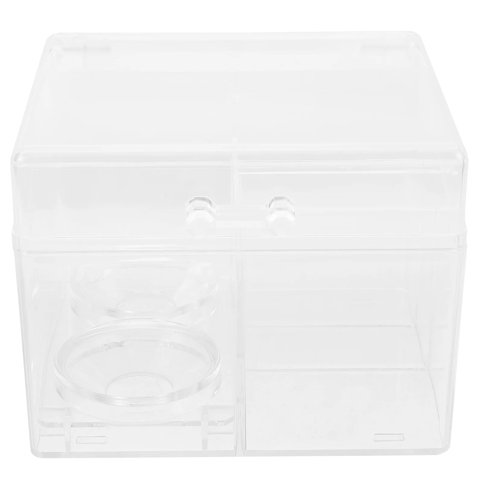 

Beauty Egg Box Cotton Pad Holder Makeup Sponge Organizer Storage Round Makeuo