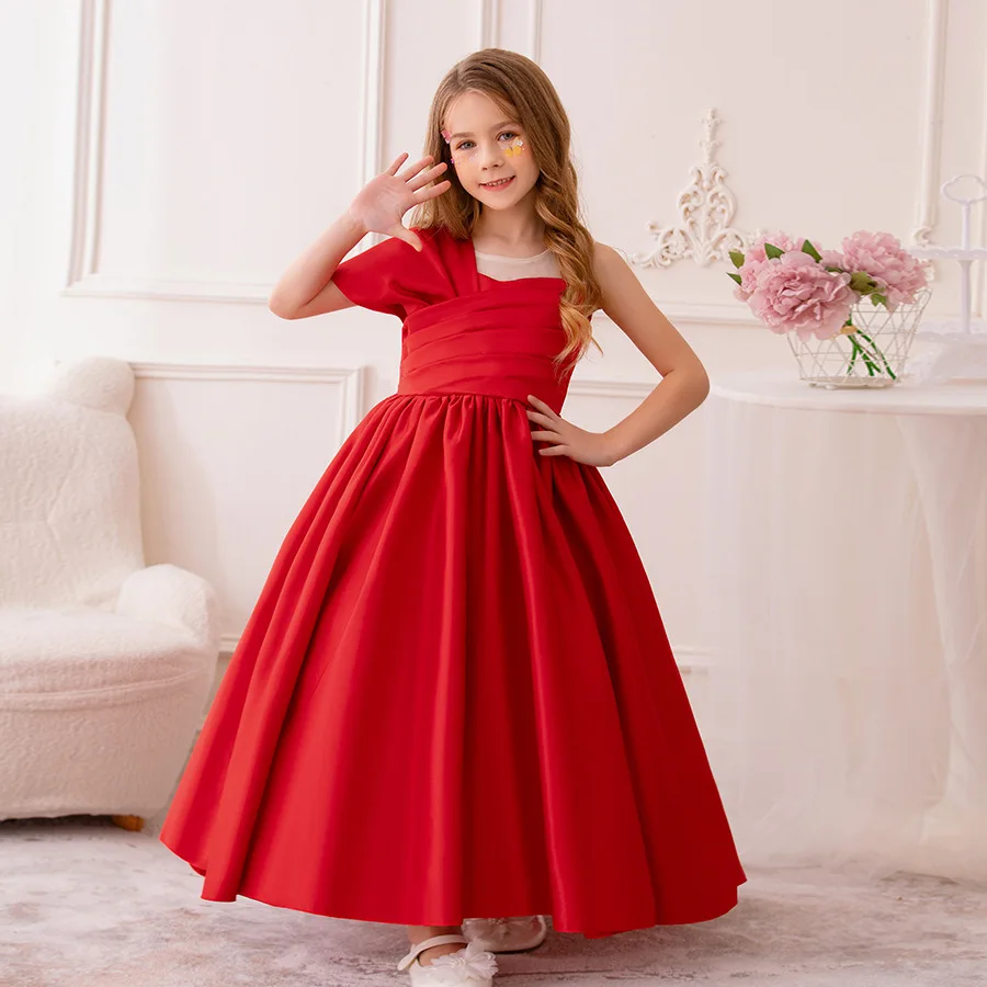 Children's Princess Dresses,Flower Girl Dresses,Bridal Gowns,Evening Gowns,Silk Long Dresses,Girls' Performance Costumes