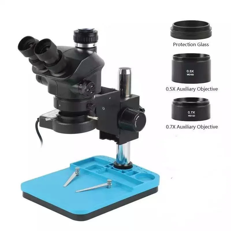 3.5X -50X Trinocular Repair Microscope Set for PCB BGA Reballling  Stencil Pad