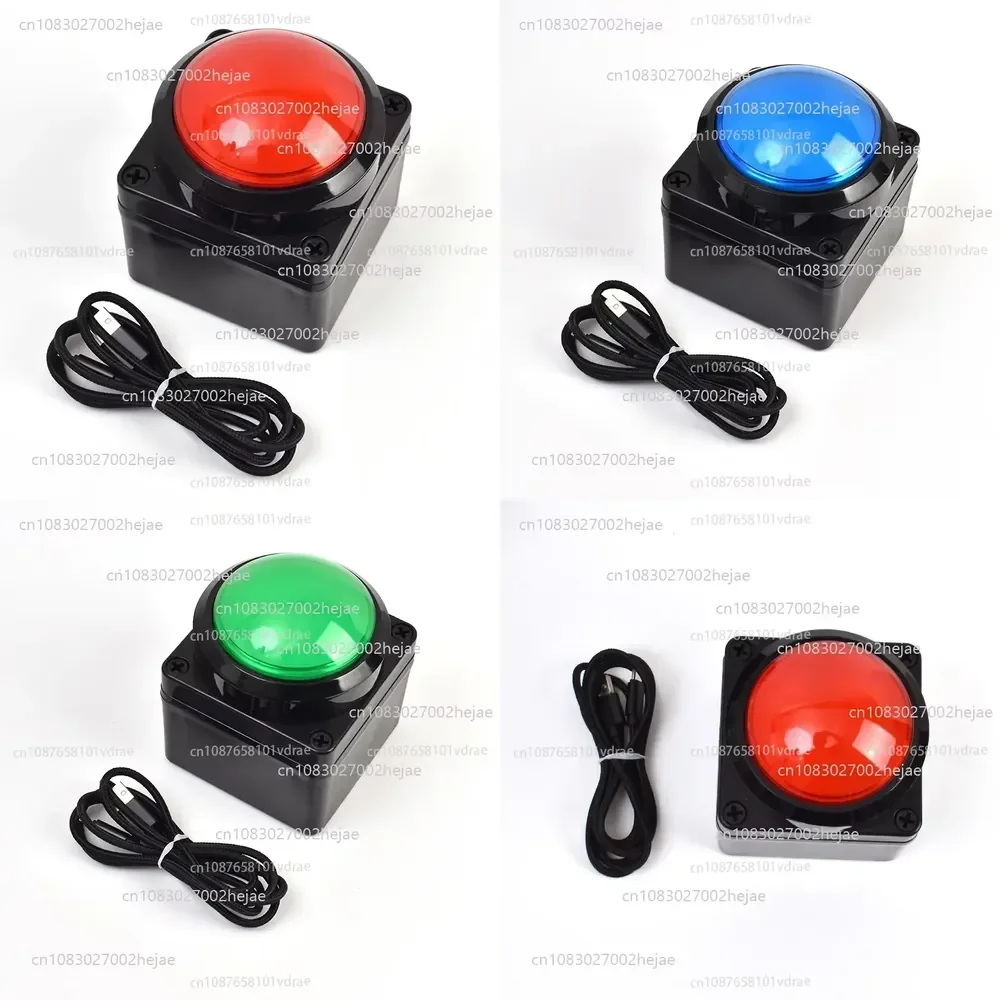 100MM USB Custom Button Remote Control Buzzer Switch Lottery Computer Mouse Shortcut Keyboard 2m