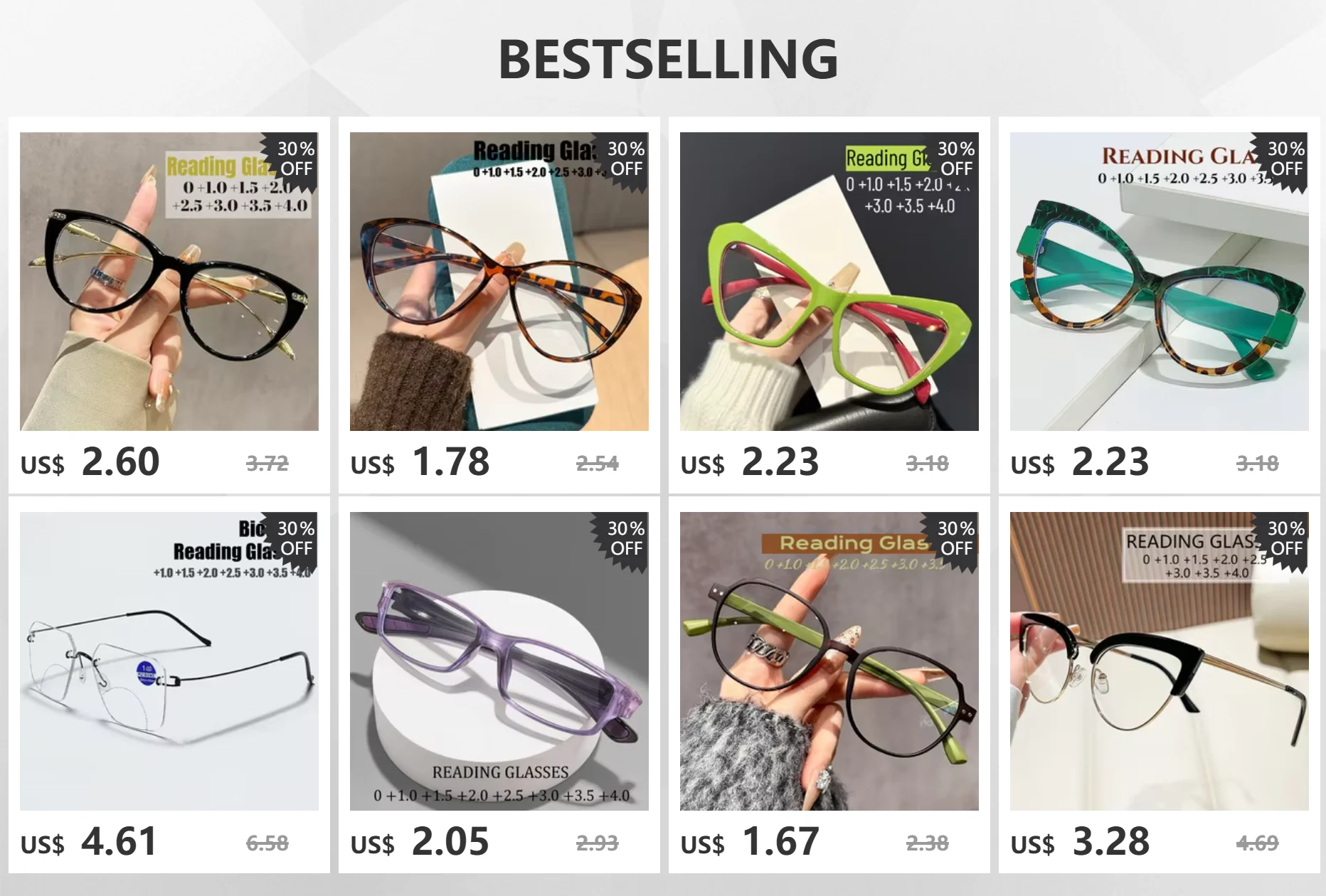 Klassische Ultraleicht Randlose Lesebrille Männer Frauen Blau Licht Blockieren Vergrößerung Brillen Vintage Presbyopie Brillen – Detail 1