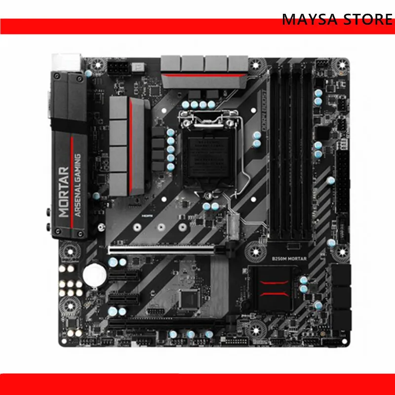 Imagem -01 - Placa-mãe Msi B250m Mortar 64gb Lga 1151 Ddr4 M-atx Mainboard 100 Testado Funciona Totalmente