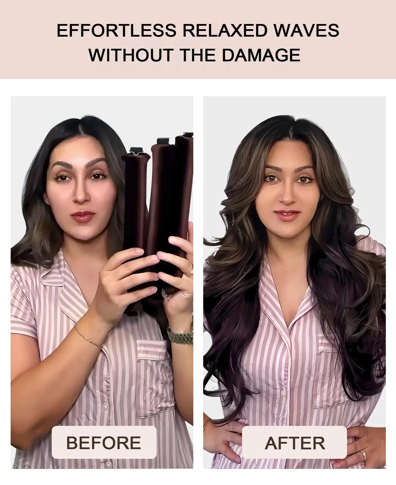 3-częściowy bezgrzewny pręt do loków Satin blowout Lazy Hair Curlers overnight blowout rolls Sleep Hair Styling Headband dla kobiet dziewcząt