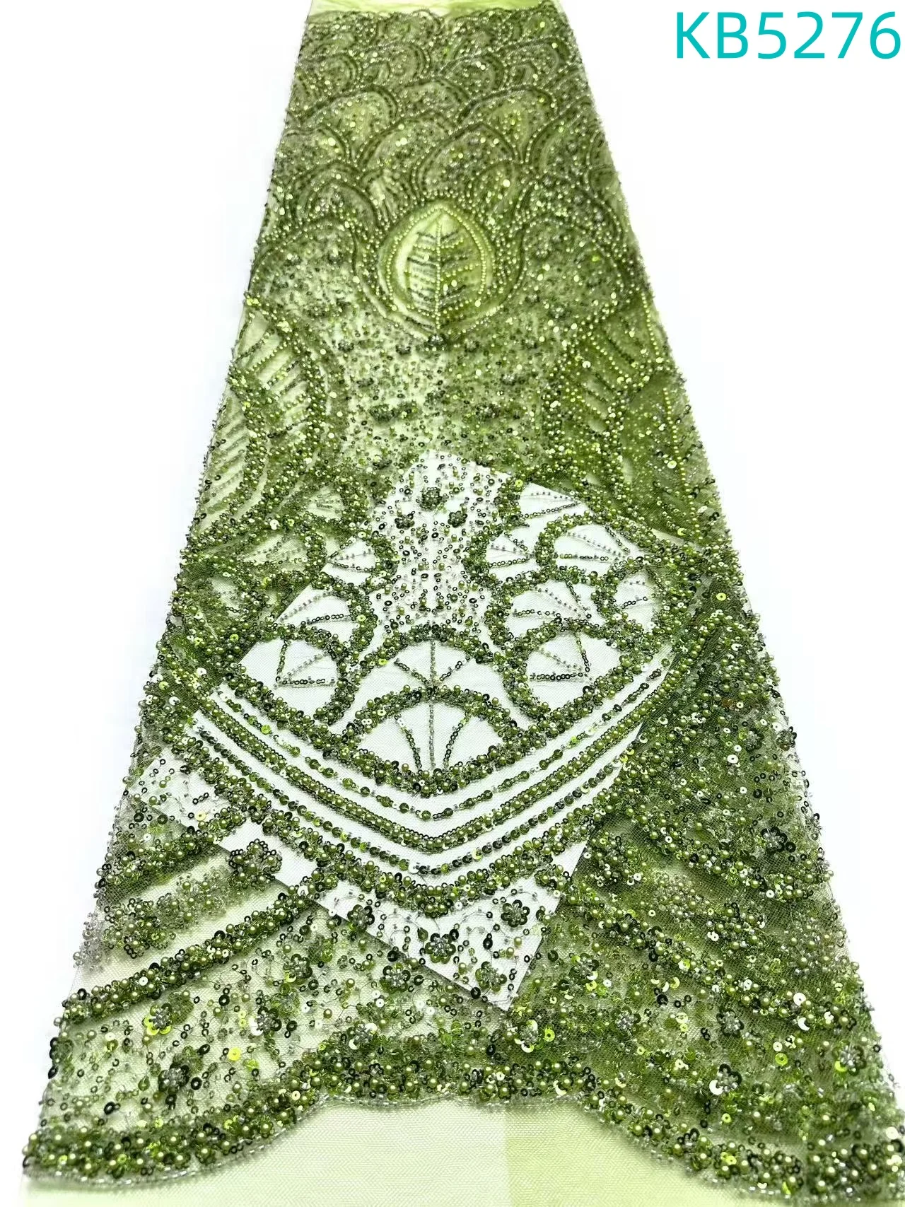3D Flower Lace Fabric High Quality Embroidered Lace 2024 Sky Blue Beaded Lace Fabric French Mesh Lace For Wedding Dress KB5276