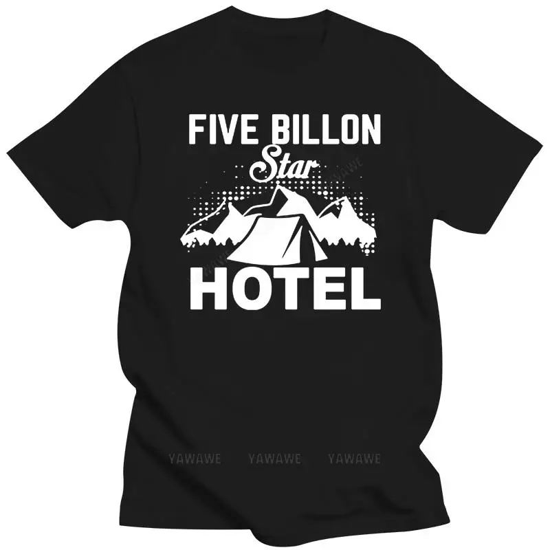 men t-shirt Five Billion Star Hotel Funny T-Shirts Men's Oversized Cotton Tops Streetwear Tee Shirts Boy's Casual Short Sleeve