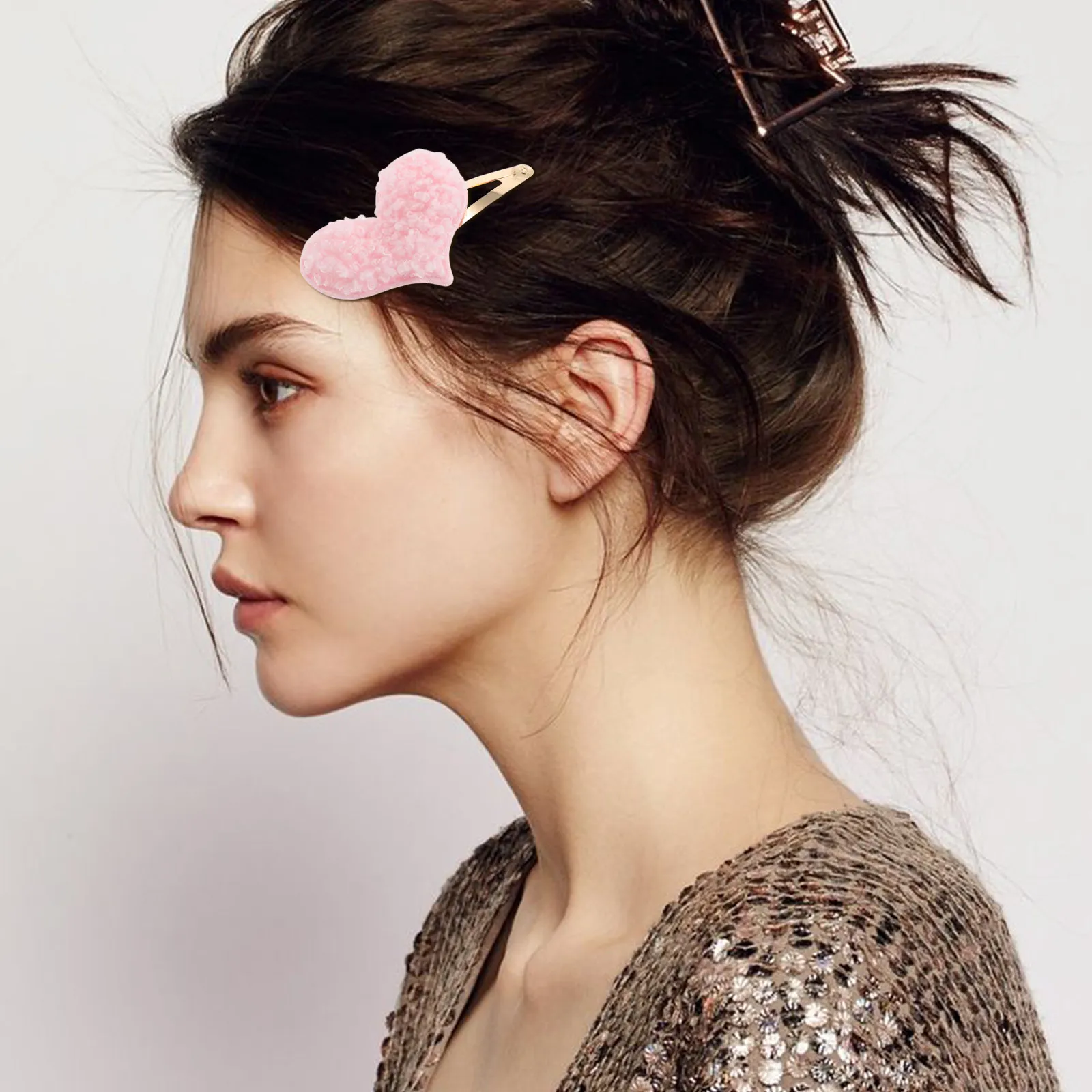 

8 пар заколок для волос: блестящие металлические заколки-защелки в форме звезды, сердца, короны, бабочки – милые аксессуары для волос