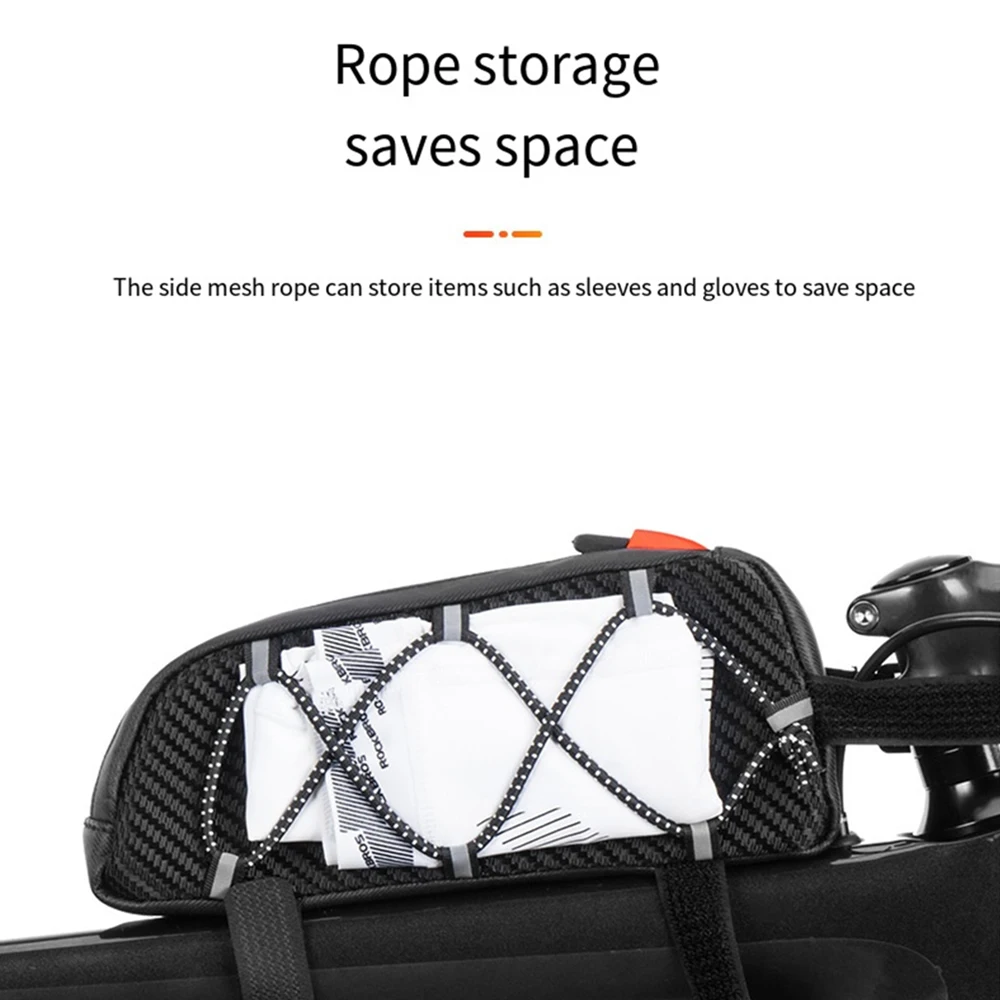 ROCKBROS Bike Bag Waterproof Reflective Front Top Frame Tube Bag Ultralight Bicycle Bag Cycling Bag Touring Riding Gear