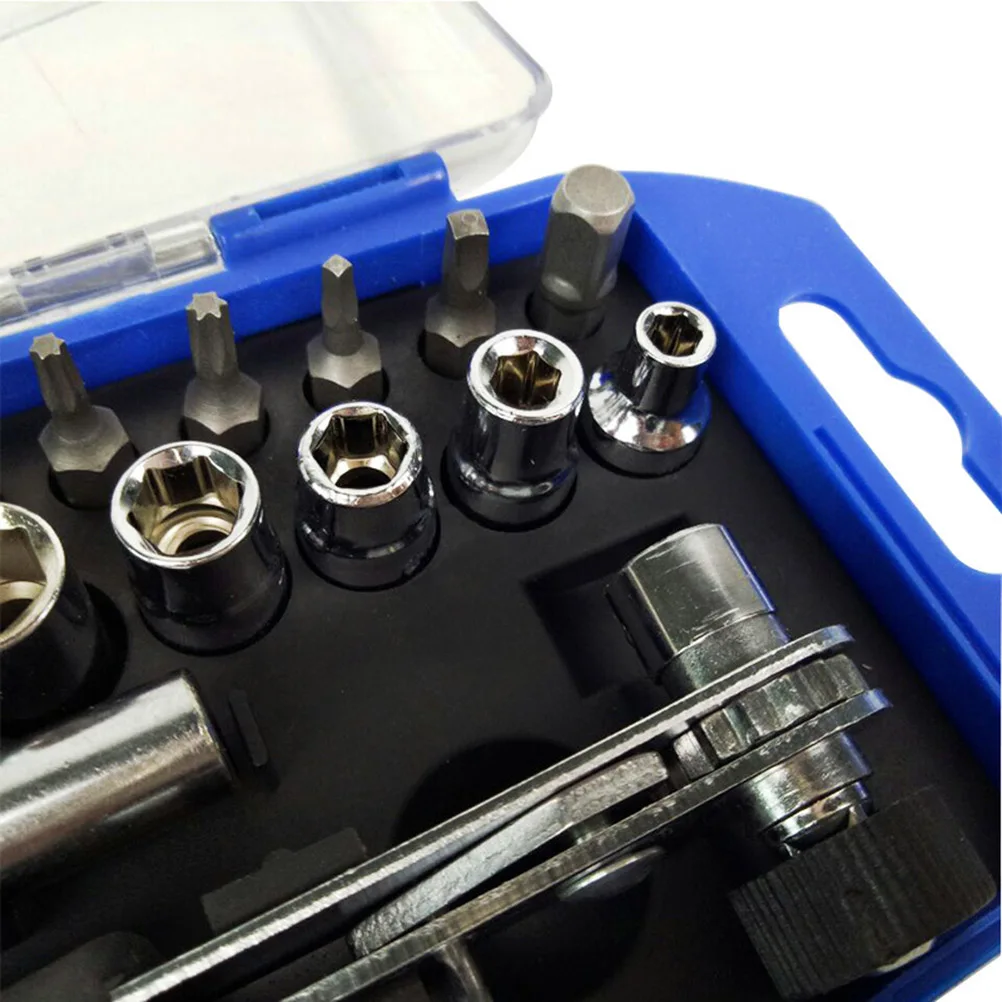 

23pcs Ratchet Screwdriver Kit Durable Premium Material Household Car Repair Tools Set Socket Bits H Tools Wrench Set