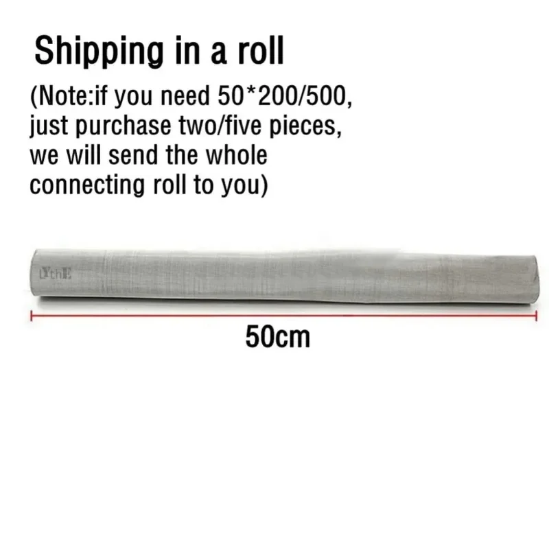 304 Stainless Steel Strainers Mesh Roll Kitchen Filter Screen Woven Wire Strainer Metal Mesh Filter Sheet Colanders