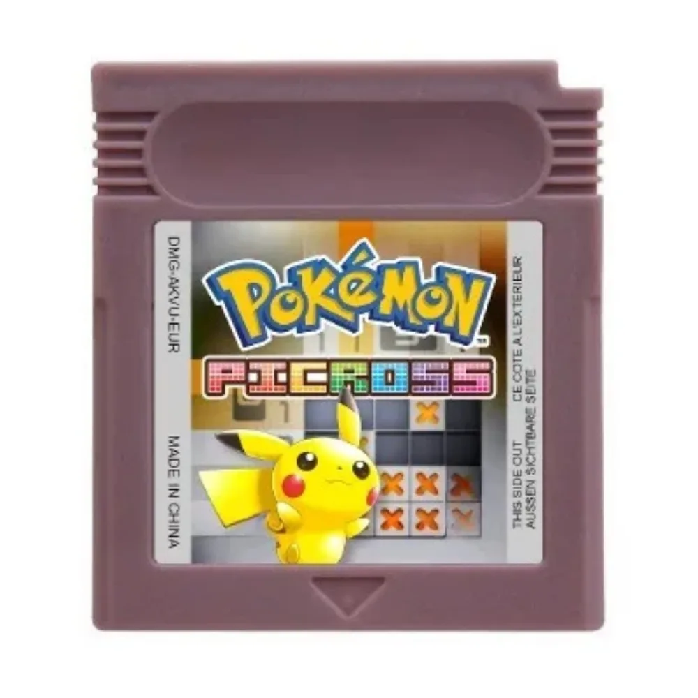 Cartuccia di gioco GBC Pokemon serie mMario Console per videogiochi a 16 Bit Pokemon Sour Crystal Blue Red DX