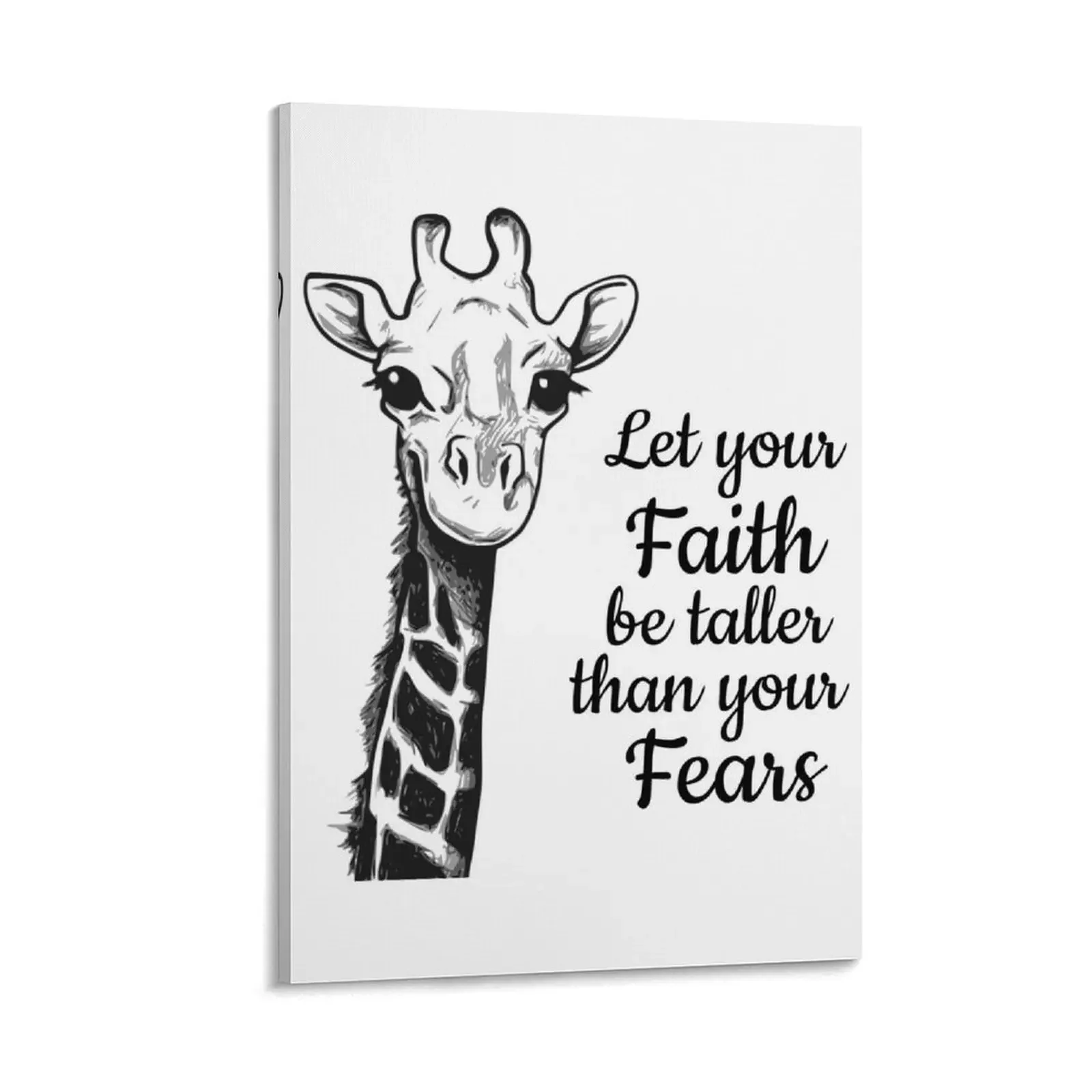 Let Your Faith Be Taller Than Your Fears Canvas Painting home decoration accessories Paintings on the wall