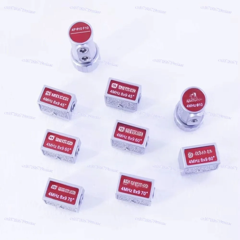 Dual Single Probe Transducer 2MHz 4MHz 8x9 20x22 MFD350B MFD500B MFD620C MFD660C MFD800C 45 60 70 Degree Angle Beam of Light