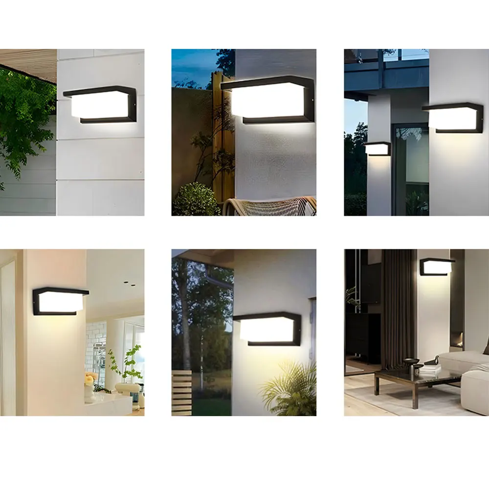 LED Vintage Rechteck Wandleuchte Innen Außen Dekorative Beleuchtung für Veranda Wohnzimmer Schlafzimmer Hof Balkon Home Decor – Detail 4