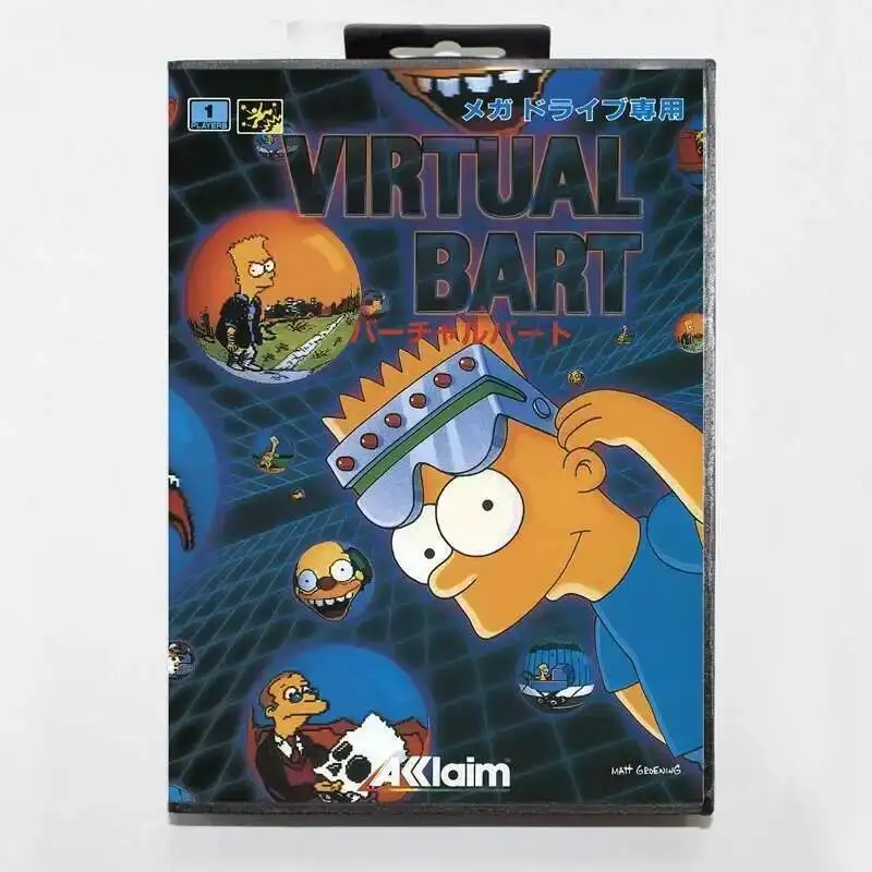 

Новое поступление VirtualBart 16-битная игровая карта MD для Sega Mega Drive/Genesis в розничной упаковке