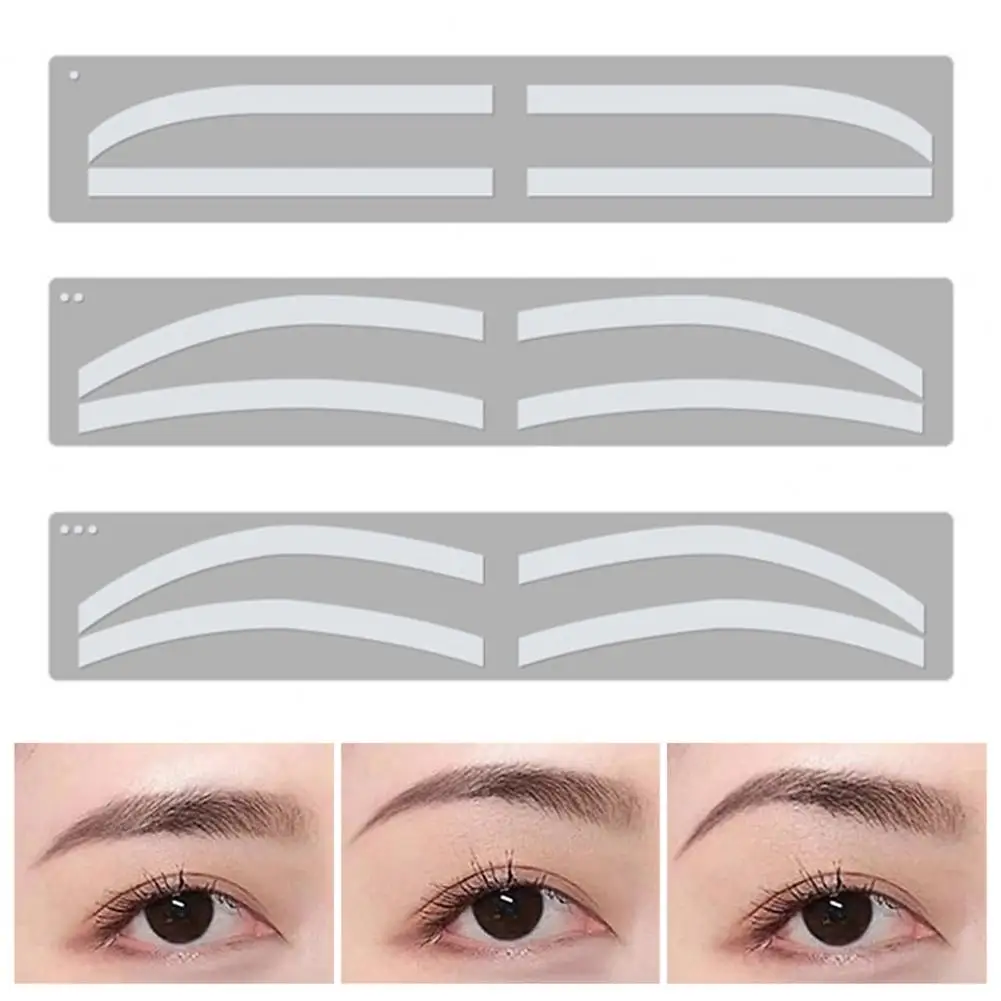 Disposable Brow Stencil Disposable Eyebrow Stencil Set with 3 Styles Brow Shaping Mapping Guide Cards Airbrush Tattoo for Arch