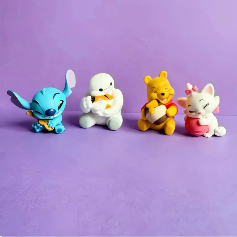 

In Stock New Cartoon Yellow Bear Stitch Character Sleeping Style Toy Blind Box Cute Desktop Decoration Birthday Holiday Gift