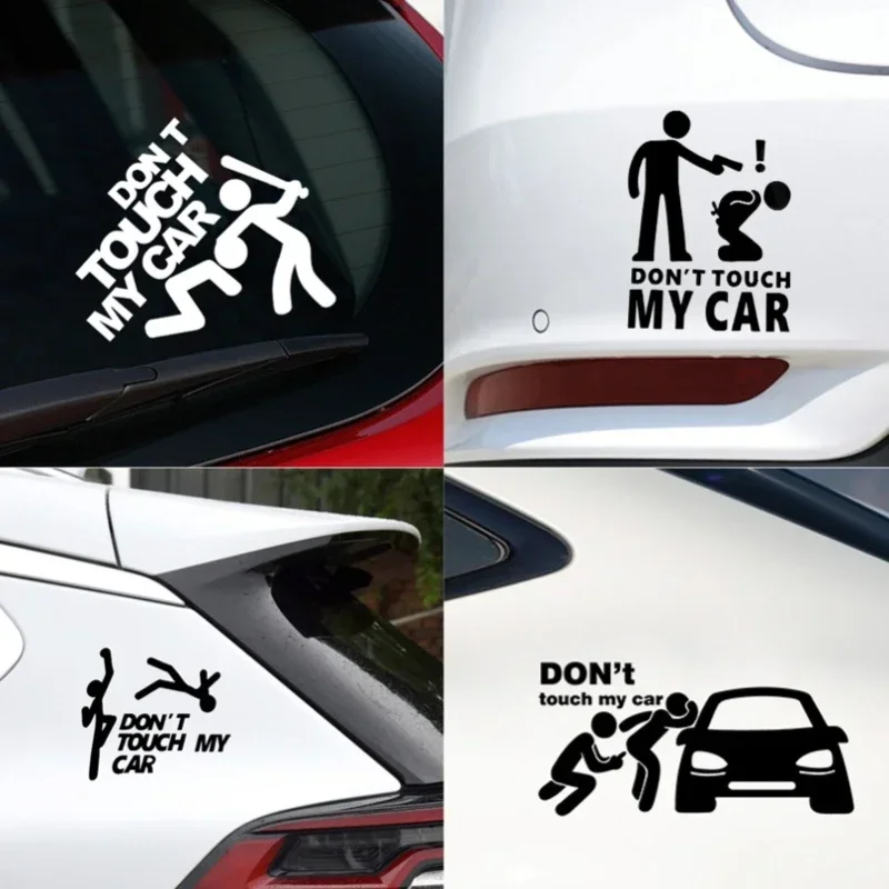 Creative Don't Touch My Car Decals - Funny Exterior Auto Decals for  Window Accessories