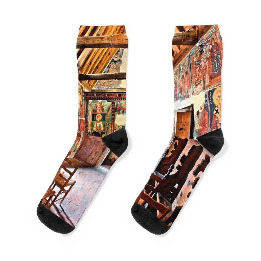 

Archangel Michael church - Pedoulas, Cyprus Socks aesthetic Stockings compression winter gifts hiking Socks Female Men's