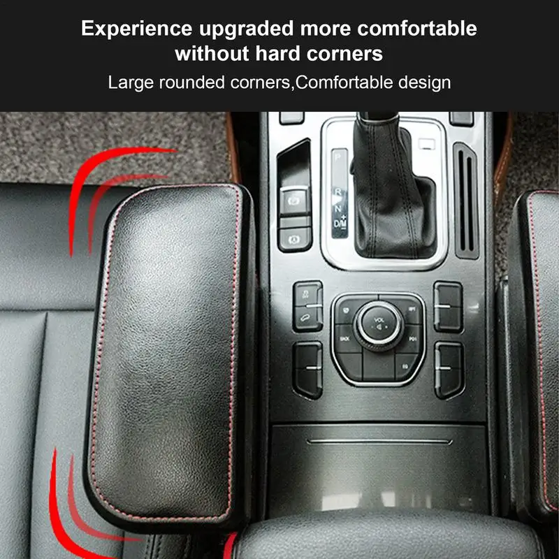 Car Armrest Elbow Support Rest with Storage Box Adjustable Height auto Seat Gap Elbow Pad Auto Console Side Elbow heighten pad