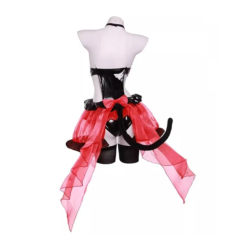 ROLECOS Tokisaki Kurumi الأرنب زي تنكري لفتاة أنيمي تاريخ لايف Tokisaki Kurumi القط الأذن مثير تأثيري المرأة الأرنب البدلة