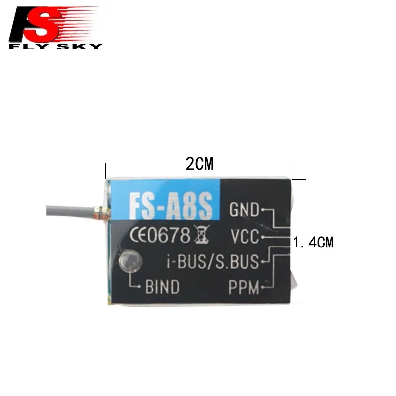 

【 FS-A8S 】 Fusi FLYSKY может получить до 18-канального уровня небольшого объема PPM и подходит для многороторных систем.