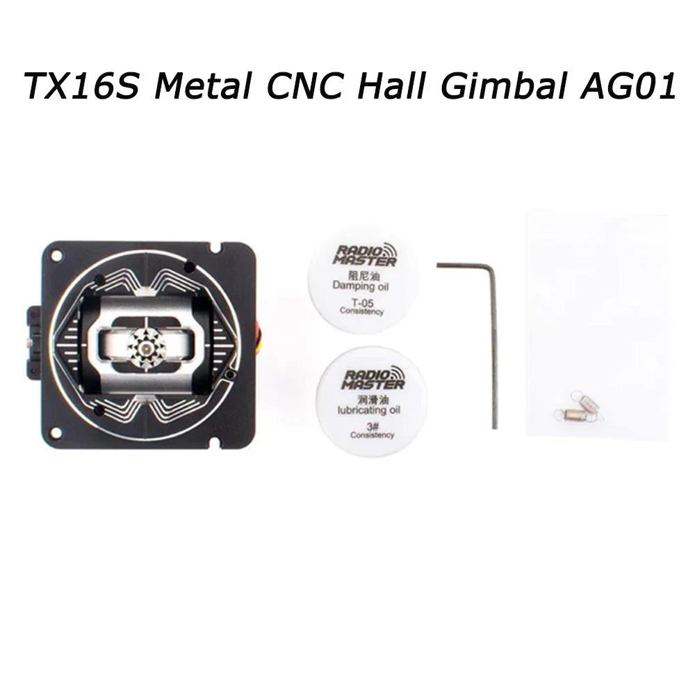 

RadioMaster TX16S Remote Controller for Drone Transmitters Metal CNC Hall Gimbal AG01 Throttle Replaceable Accessories