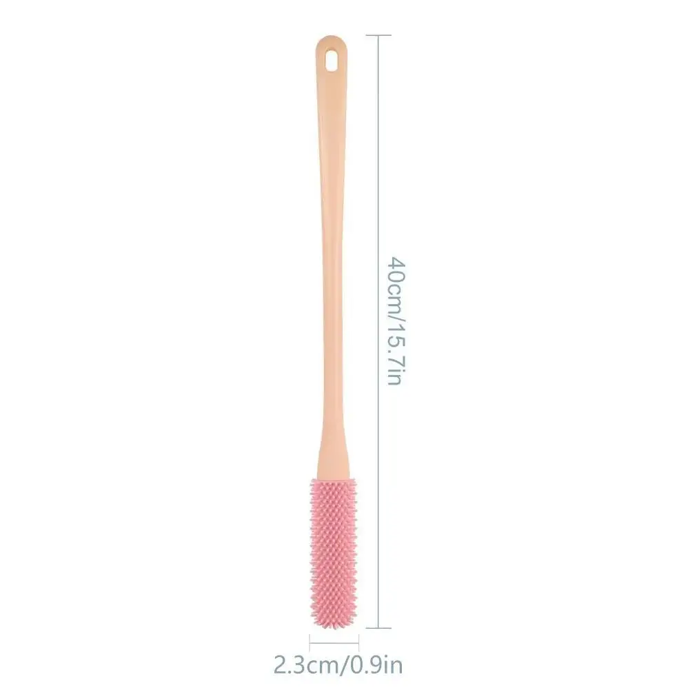Long Handle Toe Brush Manual Foot Care Scrubber Portable Shower Foot Brush for Toe Cleaning Elderly Foot Care Tool