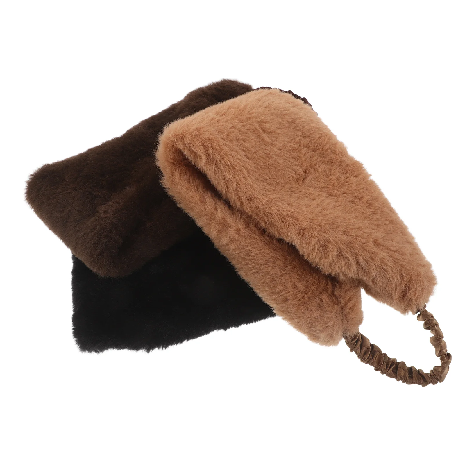 

3pcs Faux Headbands For Women Wide Warm Ear Cover Headband Winter Forehead Warmer Windproof Hair Accessory Cold Weather Skiing