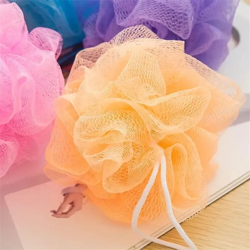 1pc Soft Shower Mesh Foaming Sponge Black Bath Bubble Ball Body Skin Cleaner Body Cleaning Tools Bathroom Accessories