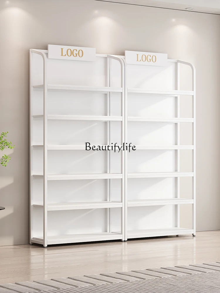 Customized Cosmetics Display Light Luxury Shelf Manicure Skin Care Products Container Storage