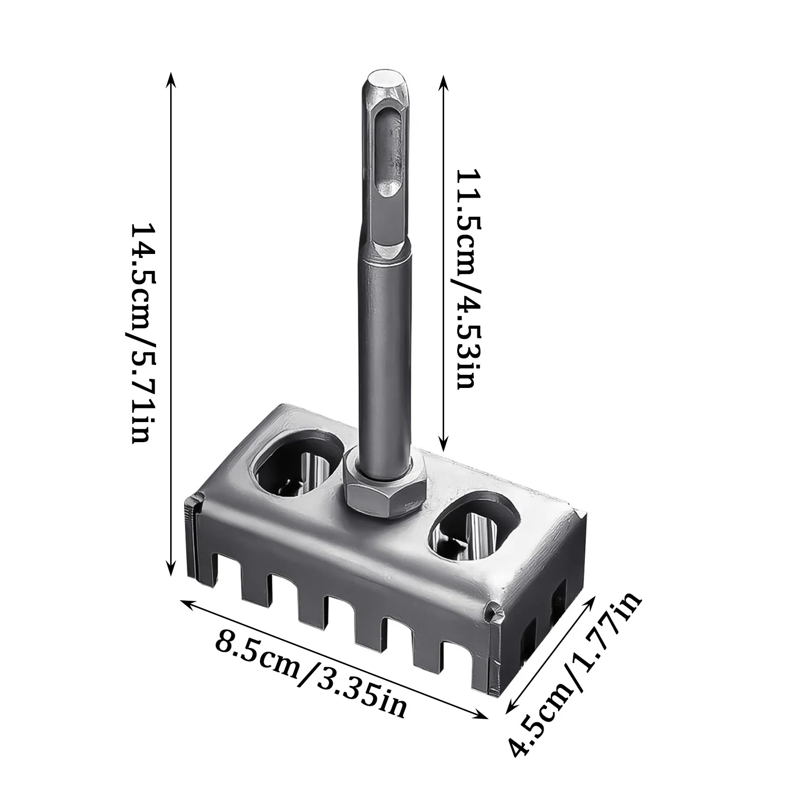 قاطع ثقب مربع لتزيين المنزل وتركيب مقبس حائط كهربائي سريع الجدار ثقب مربع لكمة للطوب والخرسانة