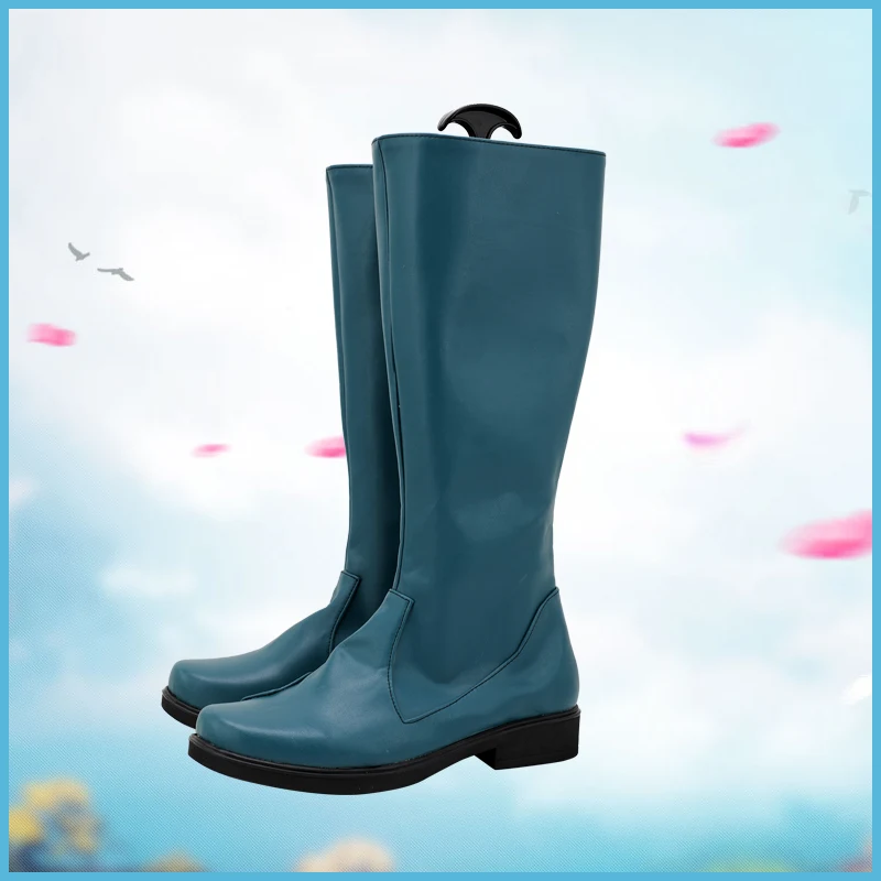 Kamen Rider Kyu 1 go Botas de cosplay Botas azuis escuras OS primeiros sapatos Tamanho personalizado