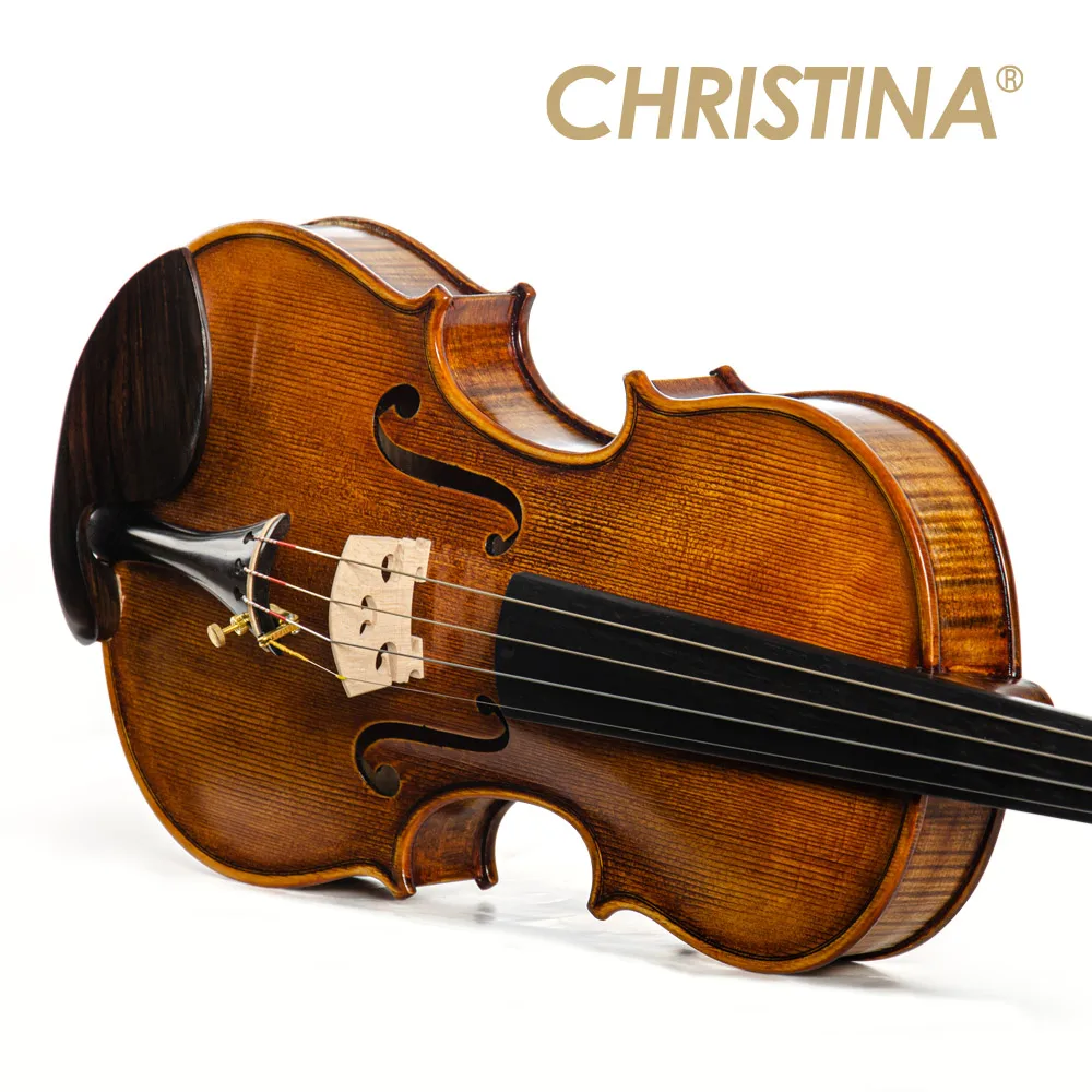 CHRISTINA Violin for Professional V11 NEW Model 4/4 Size High-quality Spruce One-piece Fine Flame Maple with Ebony Fittings